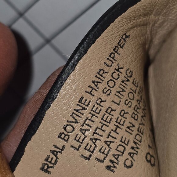 ANTONIO MELANI LEATHER ANKLE STRAP WEDGE SANDAL LEOPARD PRINT WOMENS SIZE 8.5 - Picture 8 of 9